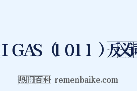 IGAS（1011）反义词是什么意思的图片